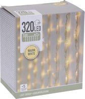 Éclairage de rideau - 320LED - 100x200cm - blanc chaud