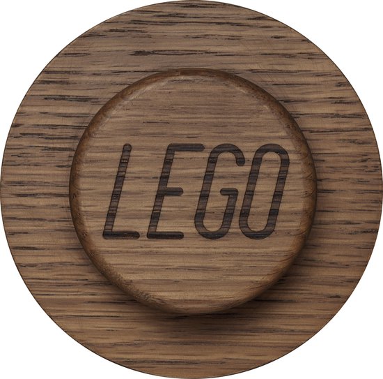Lego Wooden Collection - Wandhaak Set van 3 Stuks - Hout - Bruin -