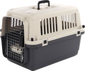 Flamingo reiskennel Nomad grijs/zwart - 60.5 x 40 x 40.5 cm