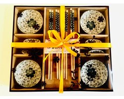 Prachtige ceramic mooi Sushi services blauwe kleur met chopsticks voor vier personen ook voor kerstcadeau ,Sushi Borden Japanse style