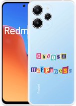 Étui Cazy adapté à Xiaomi Redmi 12 4G Choisissez le Happiness