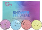 Bruisballen - Bruisballen Douche - Cadeau voor vrouw - Aromatherapie - Essentiële oliën - 6x shower steamers - Relax