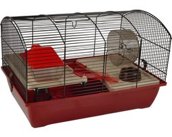 Flamingo hamsterkooi Vico 2 - 50 x 33 x 33 cm rood