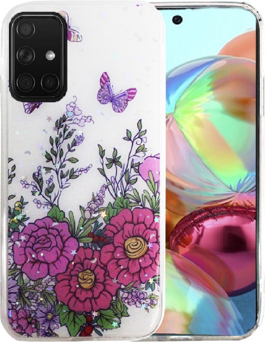 Silicone/TPU back cover print Geschikt voor Samsung GalaxyA51 (4)