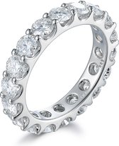 Evertina - 18k Witgouden Moissanite Eternity Ring - 0.3 karaat