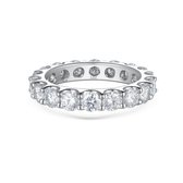 Evertina - Zilveren Moissanite Eternity Ring - 0.3 karaat