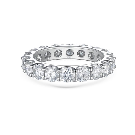 Evertina - Ring d'éternité moissanite en argent - 0,3 carat