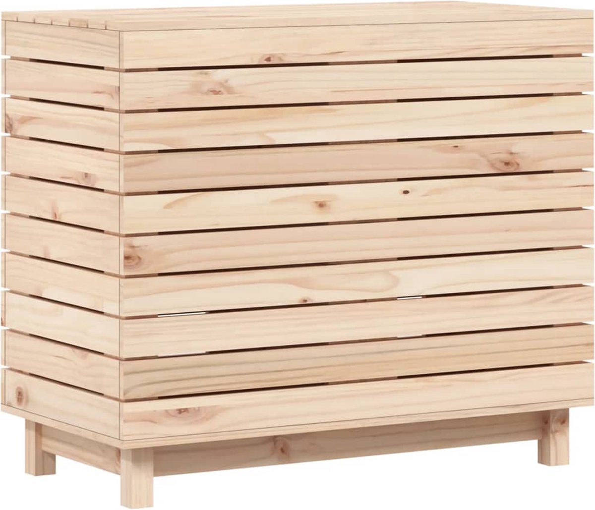 Goedkoopste vidaXL - Wasmand - 88,5x44x76 - cm - massief - grenenhout