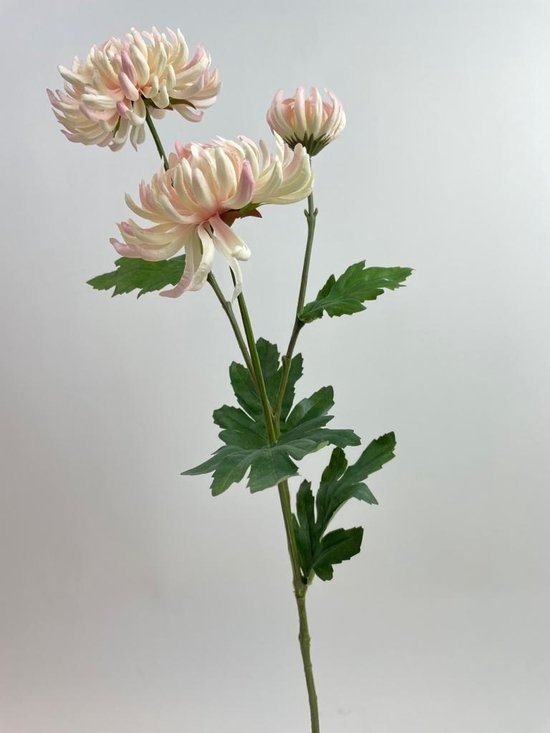 Zijden kunstbloem Chrysant | Roze | Lengte 60 centimeter