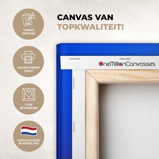 Toile Peinture Méduse - Mer - Jaune - 30x20 cm - Décoration murale