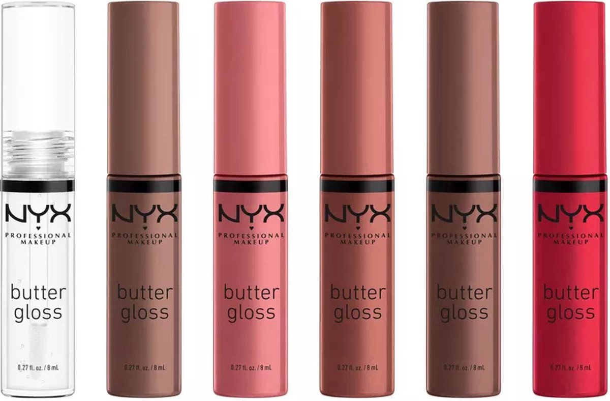 NYX Professional Makeup Butter Lip Gloss Vault Cosmetic Set - 6 pièces -  Coffret cadeau | bol