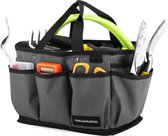 Sac à outils et sac de rangement pour la maison, avec sac, portable et réutilisable, gris et noir, vert