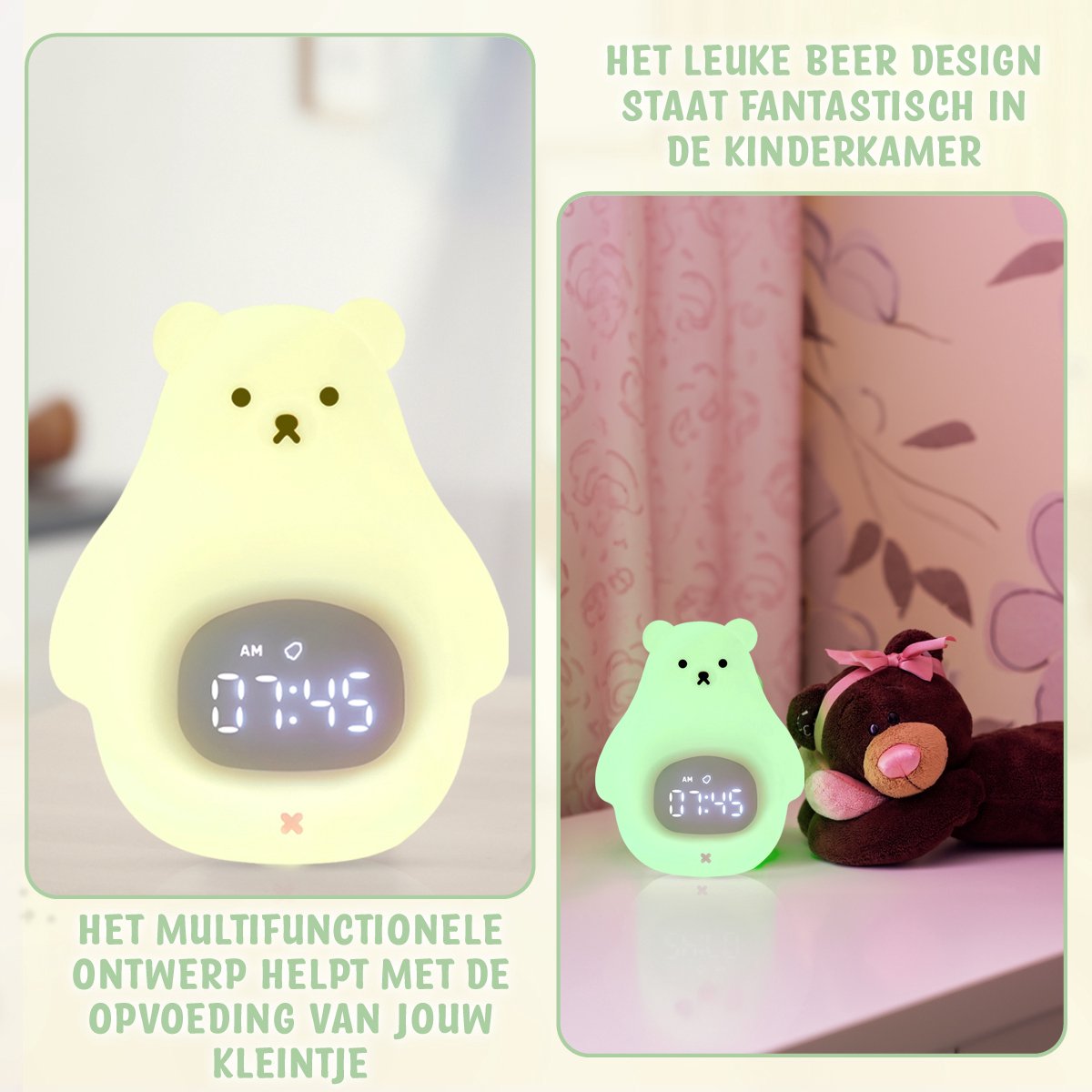 Dutsi - Sleepy Luna - 3-in-1 Slaaptrainer Wolkje - Slaapwekker - Nacht