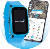 One2track Connect UP blauw- De allerleukste, stoerste & beste GPS horloge kind - Smartwatch kinderen (video)bellen & gebeld worden - GPS tracker kind met nauwkeurige locatiebepaling - SOS functie - Smartwatch kids met simkaart