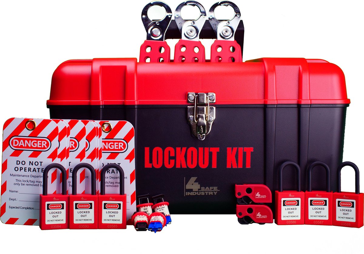 Lock out kit - Gereedschapskist XL - Lock out tag out - LOTO gereedschapskist - Lock out - Tag out