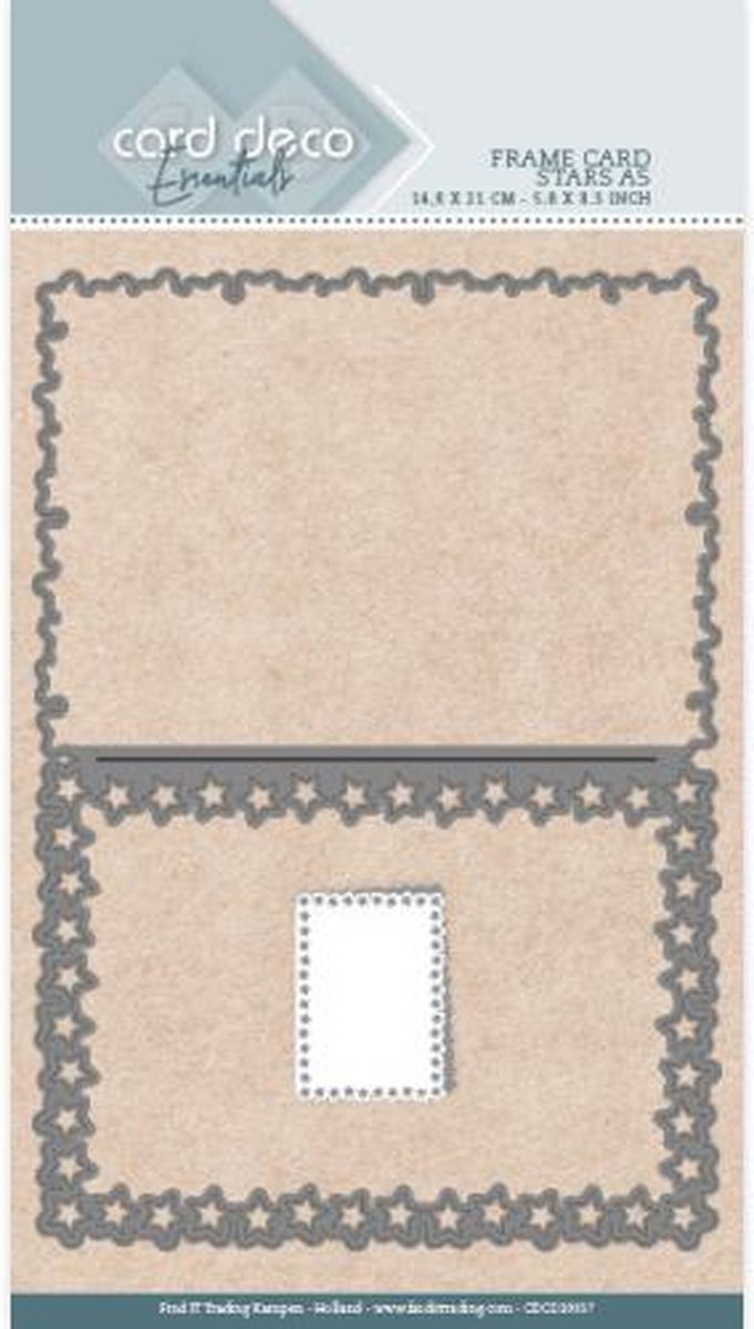 Card Deco Essentials Frame Dies - Stars - A5