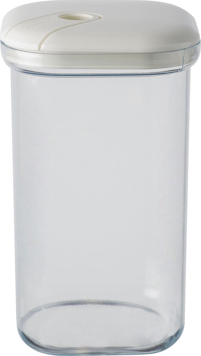 Omada - Pull Box Voorraadpot 1,5 liter - Polyethyleen - Beige