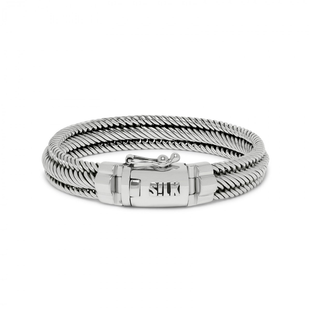 SILK Jewellery - Zilveren Armband - Weave - 731.18 - Maat 18,0