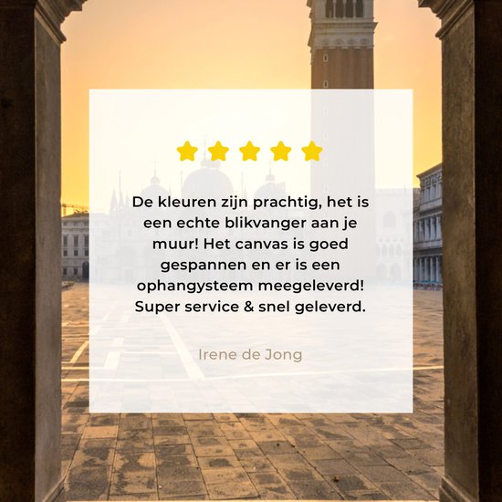 Tableau sur toile Italie - Place - Saint Marc - 50x50 cm - Décoration murale