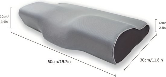 Oreiller anti- Snurk - Produits anti Snurk - Anti-ronflement - Ronflement - Oreiller pour dormeur latéral - Oreiller pour l'apnée - Contre le ronflement - Zwart