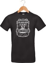 Zo goed met - 56 jaar - T-Shirt Classic - 100% katoen - leeftijd - geboortejaar - verjaardag en feest - cadeau - kado - unisex - zwart - maat XXL