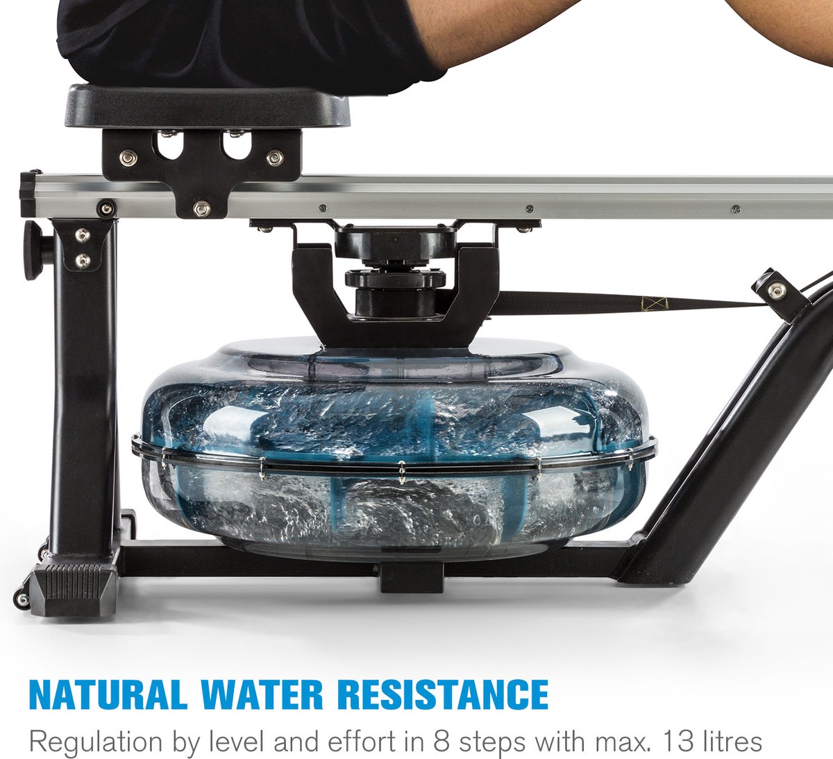 Afbeelding 2 van Flow M1 waterroeier ruimtebesparende trainingscomputer tot 150 kg