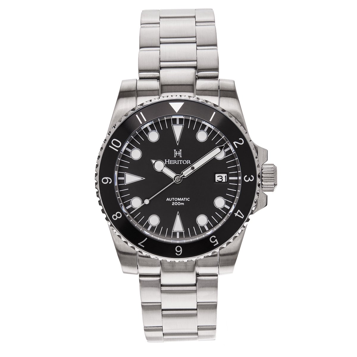 Heritor Automatic Luciano Armbandhorloge met Datum - Marineblauw