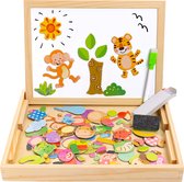 MontiPlay® Magnetisch Speelgoed Dieren - Magneet Boek - Krijtbord Kinderen - Magnetibook - Magneet Speelgoed - Tekenbord