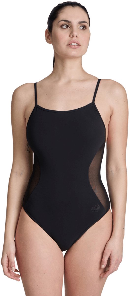 Arena Badpak Mesh Panel Closed Back Zwart