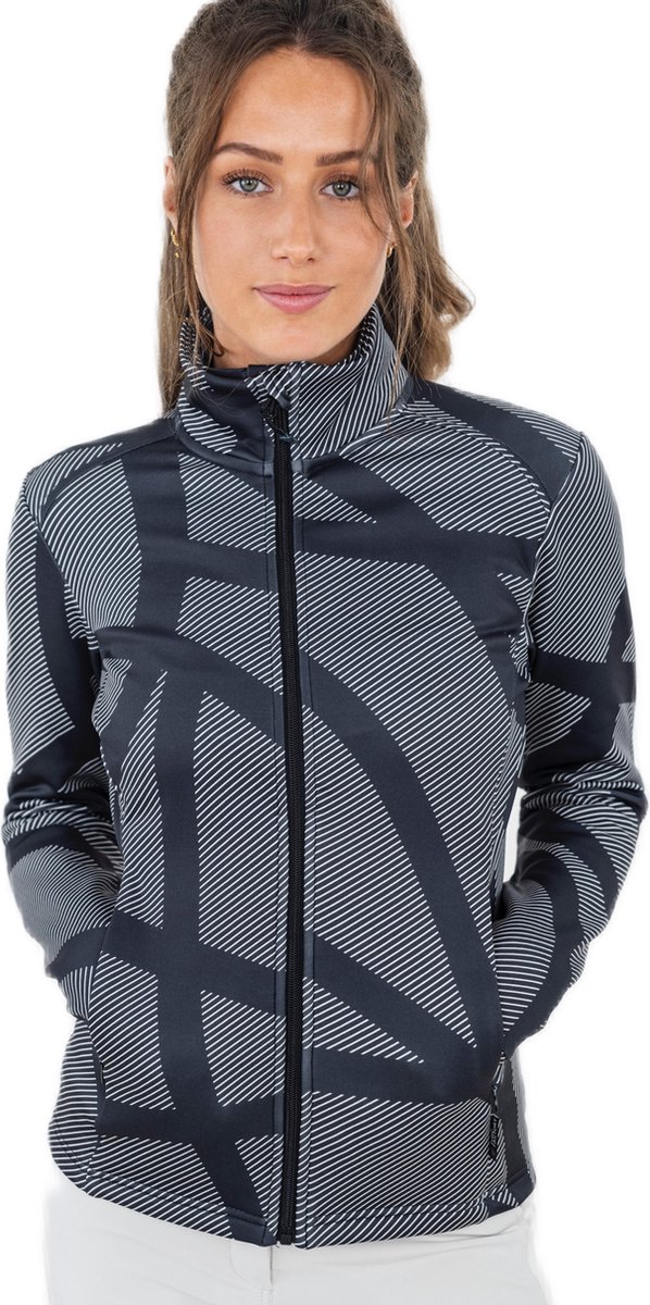 Func Factory dames Technische Fleece Jasje Jade zwart/wit 38 van Func Factory — afbeelding 2