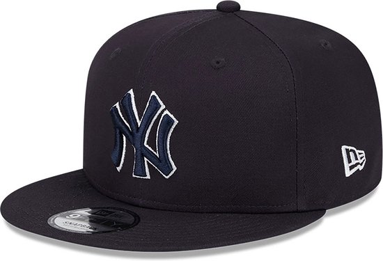 Casquette snapback 9FIFTY bleu marine avec patch latéral des Yankees de New York