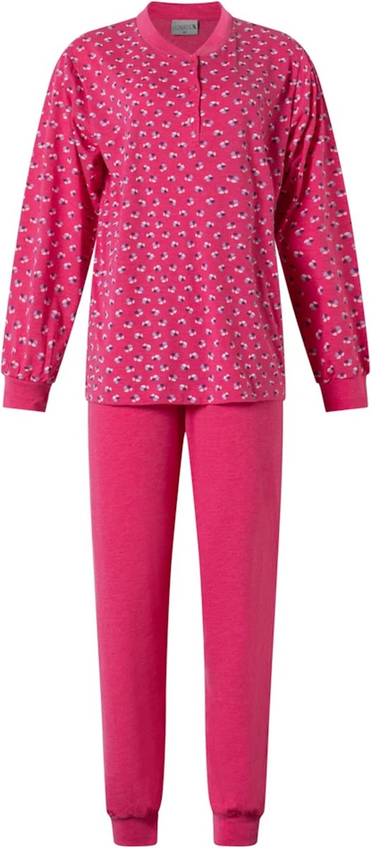 Lunatex dames pyjama - Porto Tulp - fuchsia Fuchsia, porto tulp