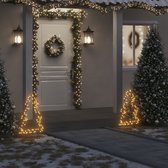 vidaXL - Kerstverlichting - kerstboom - met - grondpinnen - 80 - LED's - 60 - cm
