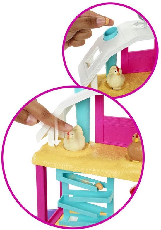 Barbie Broed en Verzamel Kippenboerderij - Met Barbiepop - Speelfigurenset — afbeelding 3