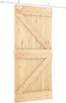 vidaXL-Schuifdeur-met-beslag-100x210-cm-massief-grenenhout