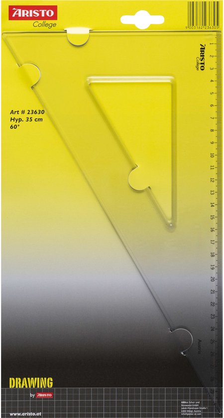 Aristo tekendriehoek - GeoCollege - 30cm - 60 graden - AR-23630 - Aristo