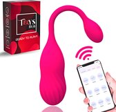 Toys Hub® Vibrator Deluxe met App Control - Incl. EBOOK - Geschikt voor IOS & Android - Met Opbergzakje - Sex Toys voor Vrouwen - Vibrerend Ei - Vibrators voor Vrouwen & Koppels - Clitoris Stimulator