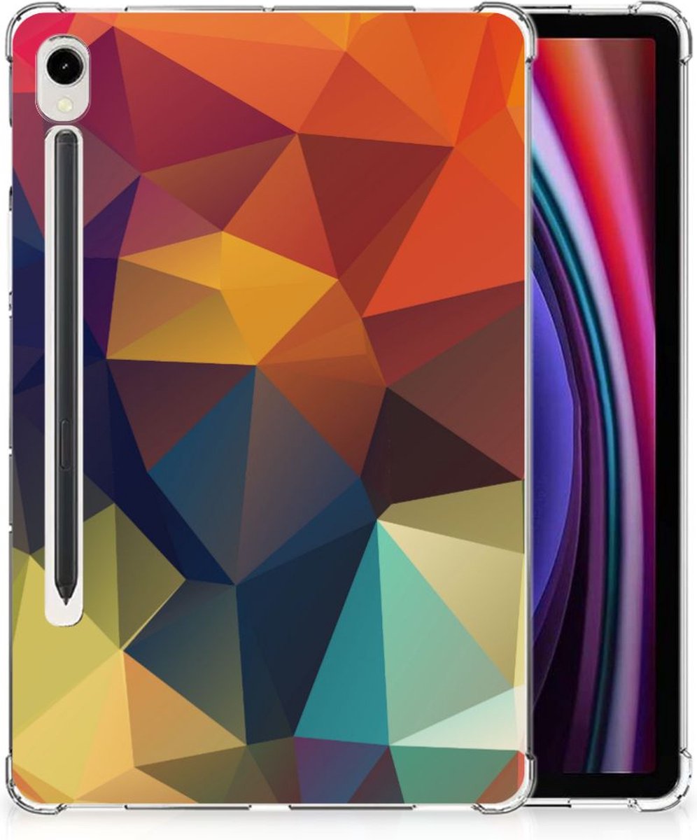 Samsung Galaxy Tab S9 Back Cover Polygon Color