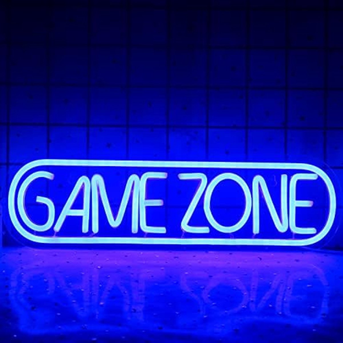 Gaming Accesoires voor Kamer - Gaming Decoratie - Blauw - 12L x 42W cm