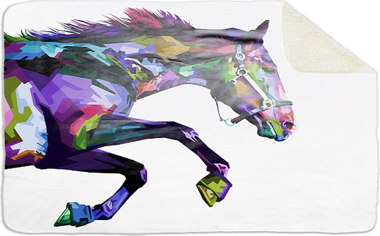 Animaux Cheval, FD2023204, Plaid, 96x146cm, Polyester Sherpa