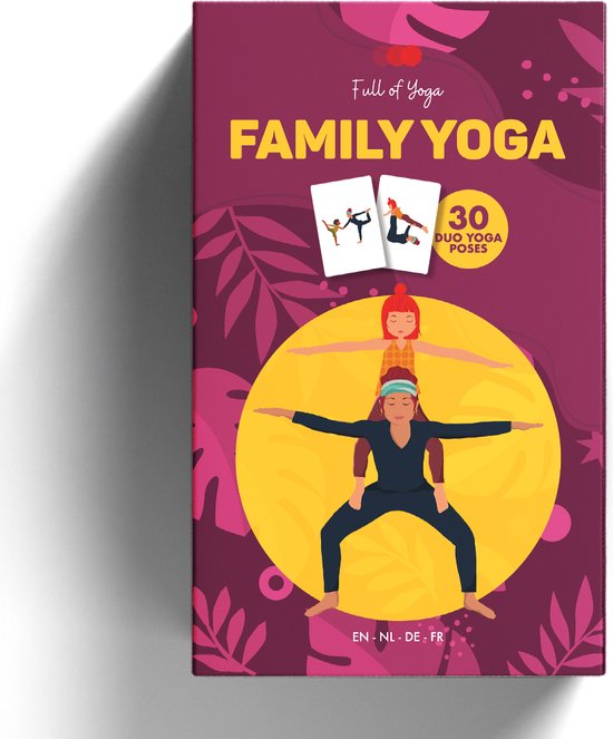 Full of Yoga - Kaartspel Samen Yoga - Yoga Kaarten - 30 Yoga Poses - Kinderyoga - Ouder en Kind Yoga