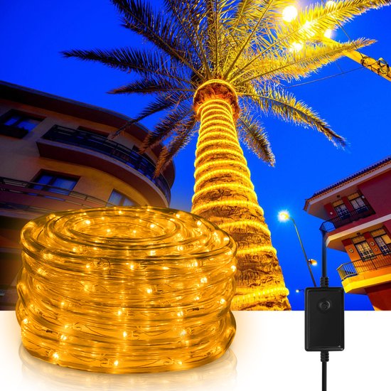 Decoratie Led verlichting 1 meter met 10 lampjes & Batterij Krabbendam Kadoverpakking