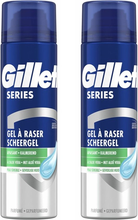 Gillette Series Sensitive Scheergel Mannen - 2x200 ml - Gillette