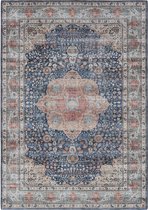 Vercai Rugs Collection Toucan - Tapis à Poils Ras - Tapis pour Salon - Lavable en Machine - Polyester - Marine - 200x290 cm