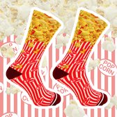 Sock my popcorn sokken maat 43/46 rood