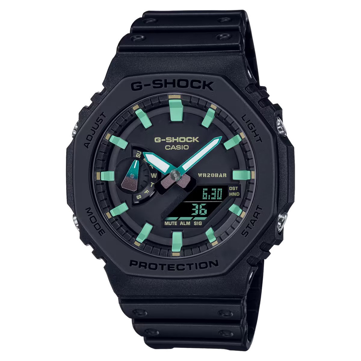 Casio G-Shock GA-2100RC-1AER Horloge - Kunststof - Zwart - Ø 45 mm