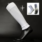 Knaak Voetloze sokken + Gripsokken set - Footless - Antislip - Wit