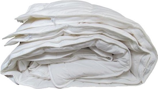 Dekbed Wool Isleep Wash - 4 Saisons - 100% Zuiver Laine vierge - Double - 200x200 cm - Lavable - Avec Fermeture Éclair