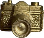 LeJoy spaarpot camera - gouden fotocamera - gouden beeldje - gold - geld sparen - uniek - money bank