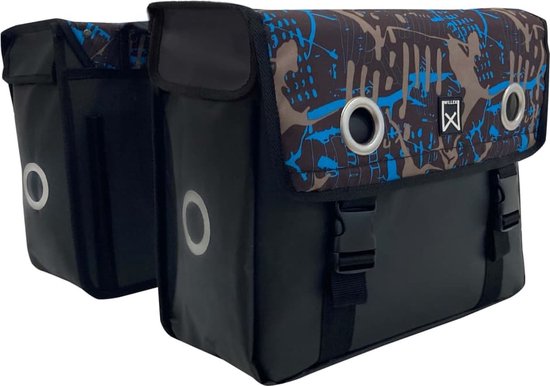 Willex Fietstassen Ice Tarpaulin 30 L blauw en zwart van Willex — afbeelding 5